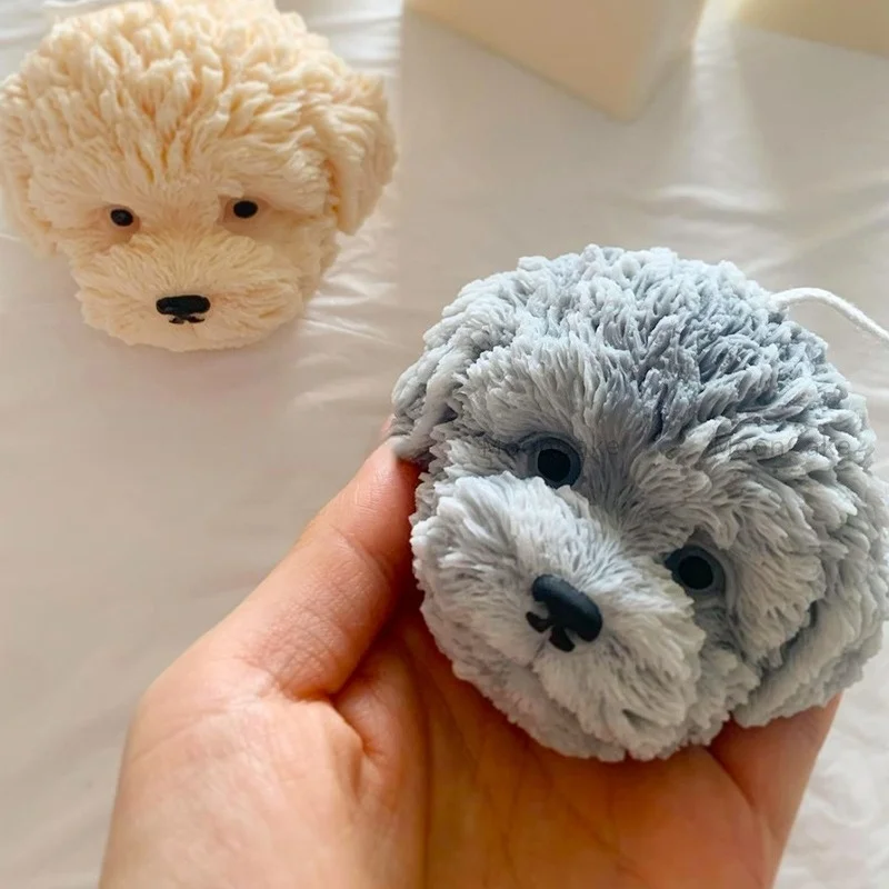 Soap Making Book For Beginners - 3D Teddy Dog Head Candle Silicone