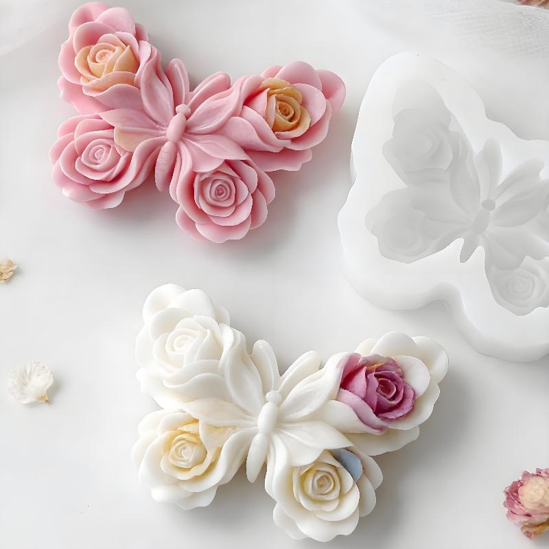 Soap Making Things - DIY Rose Butterfly Form Silicone Mold