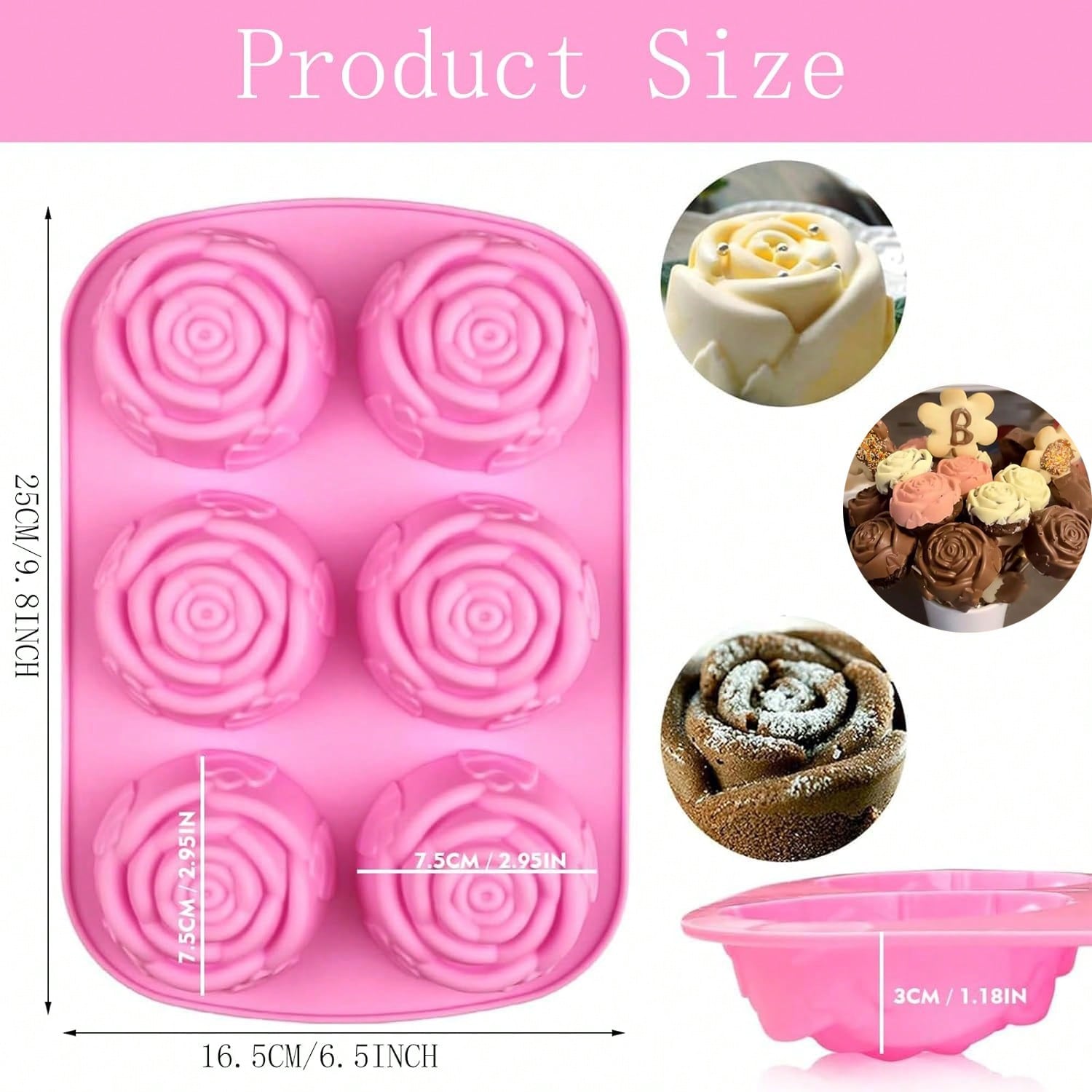 BAKER DEPOT Silicone Mold for  - огляд і ціна Soap Making Designs