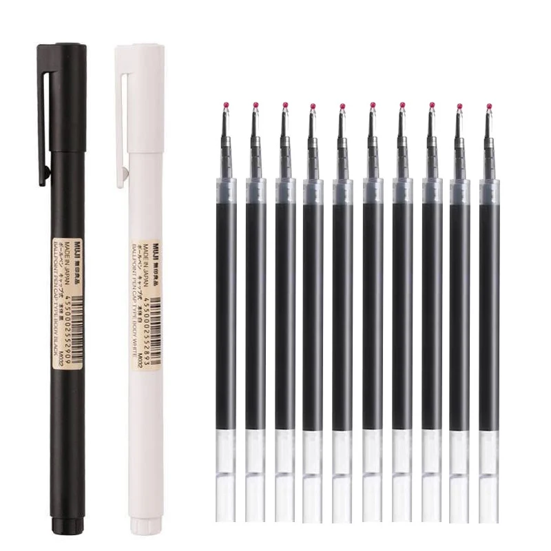 0.5mm Black/White Gel Pen Blac - огляд і ціна Muji Stationery Gel Pen