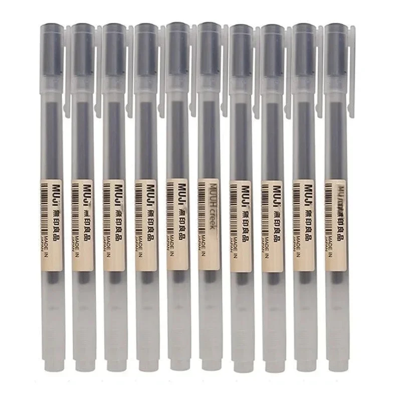 6/8Pcs/Set MUJIs Gel Pen Black - огляд і ціна Muji Stationery Gel Pen