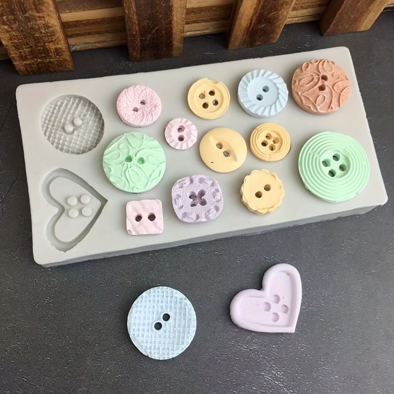 Buttons Shape Silicone Mold Si - огляд і ціна Soap Making Tutorial