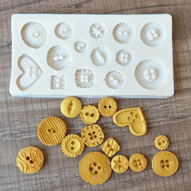 Buttons Shape Silicone Mold Si - огляд і ціна Soap Making Tutorial
