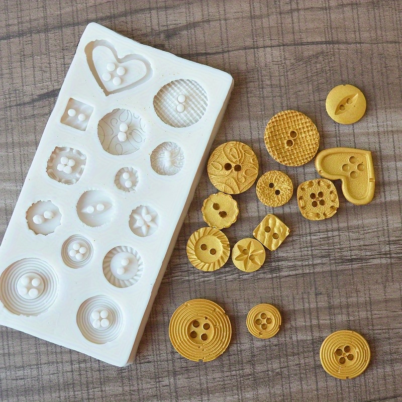 Buttons Shape Silicone Mold Si - огляд і ціна Soap Making Tutorial