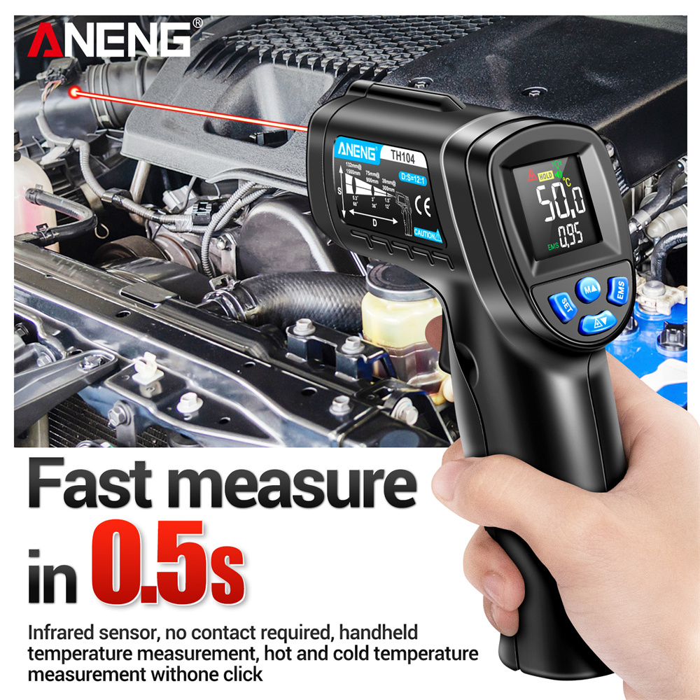 ANENG -50~550℃ Infrared Thermo - огляд і ціна Soap Making Thermometer