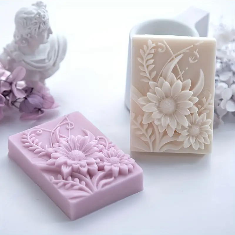 3D Flower Square Soap Silicone - огляд і ціна Soap Making Things
