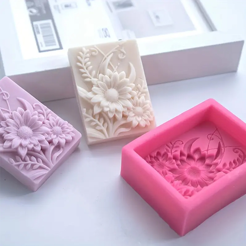 3D Flower Square Soap Silicone - огляд і ціна Soap Making Things