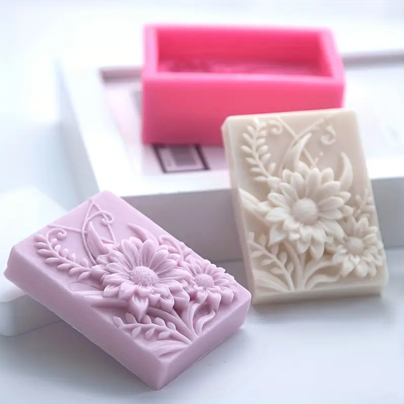 3D Flower Square Soap Silicone - огляд і ціна Soap Making Things