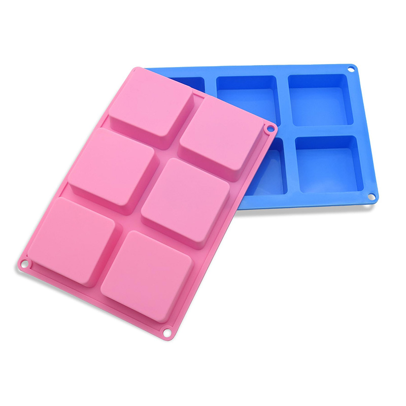 Square Soap Molds 6-Cavity Non - огляд і ціна Soap Making Designs
