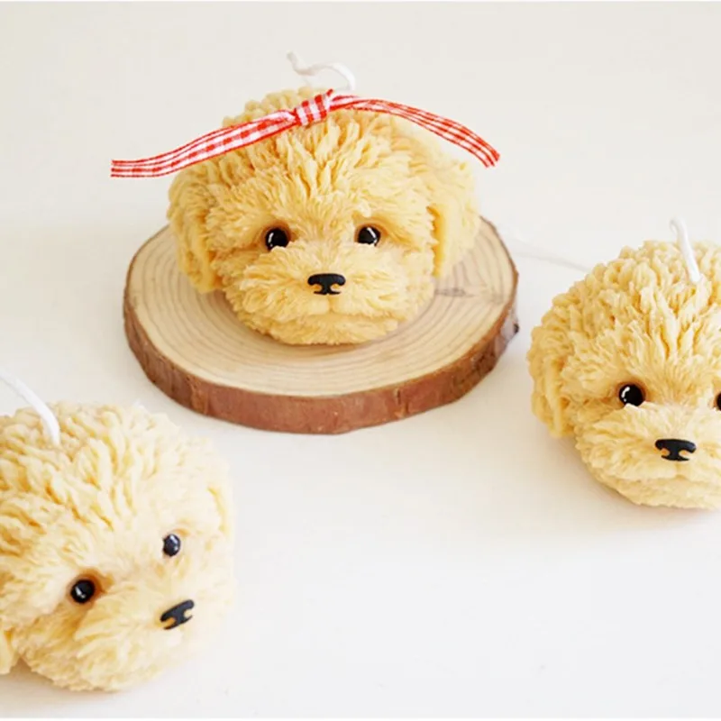 3D Teddy Dog Head Candle Silic - огляд і ціна Soap Making Book For Beginners