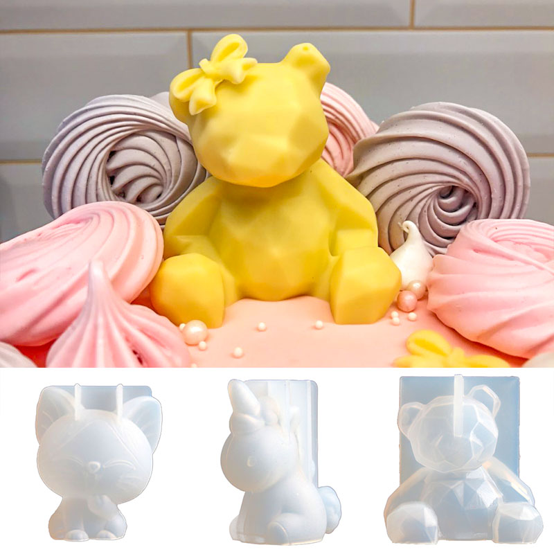 3D Stereo Bear Silicone Mold D - огляд і ціна Soap Making Things