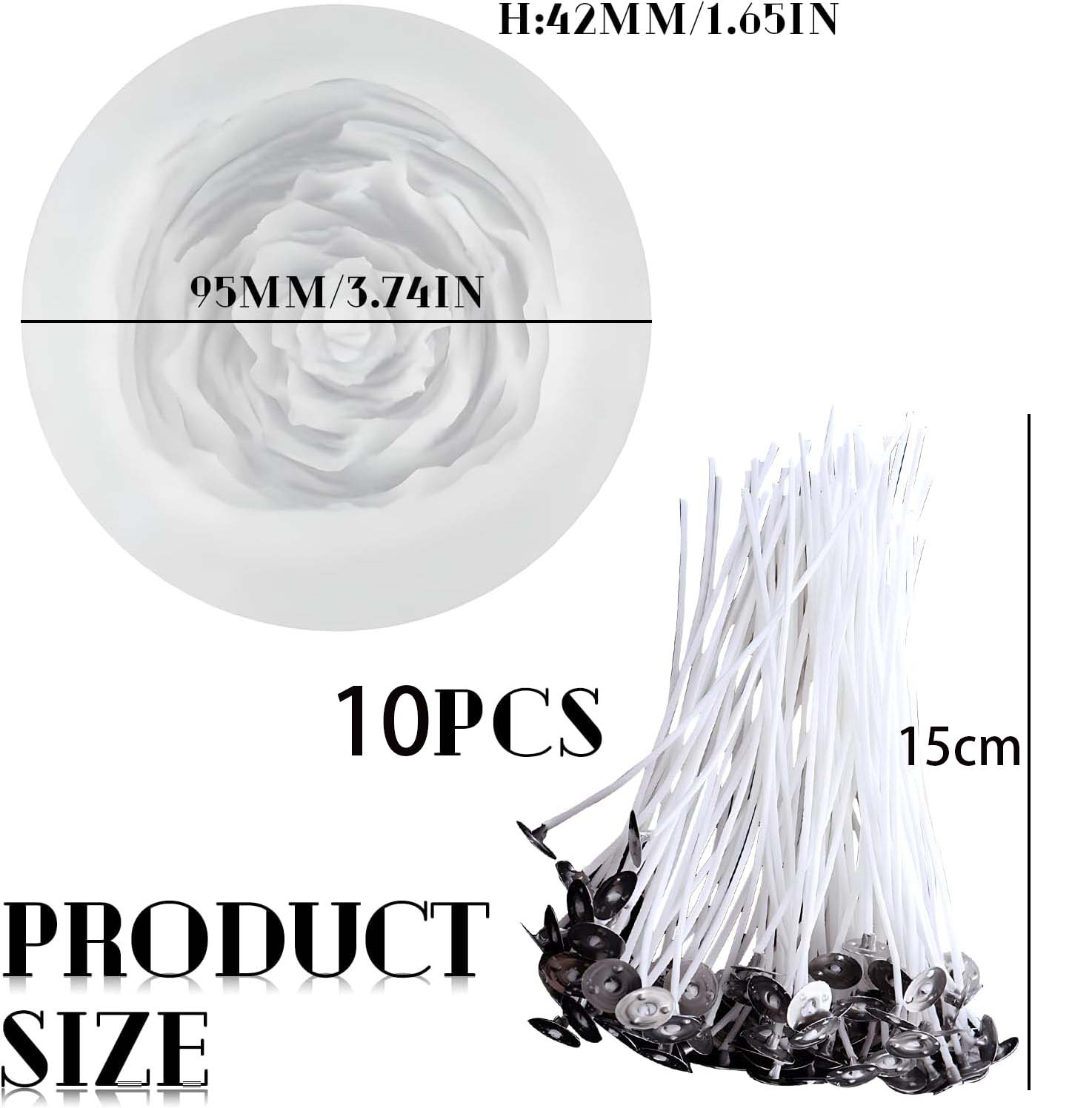 Silicone 3D Peony Candle Mould - огляд і ціна Soap Making Book For Beginners