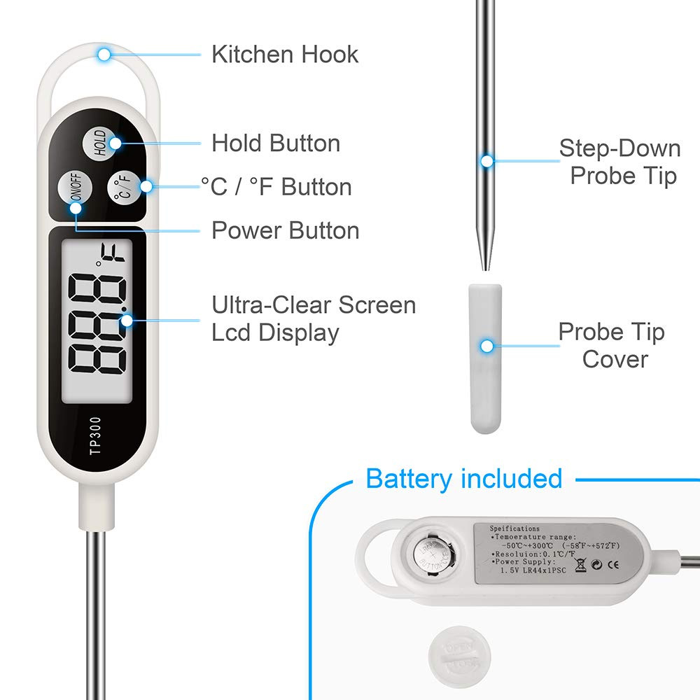 1pcs Digital Meat Food Thermom - огляд і ціна Soap Making Thermometer