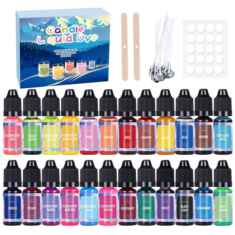 20/24Colors Candle Dyes Pigmen - огляд і ціна Soap Making Kit Amazon