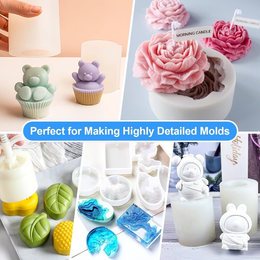Silicone Mold Making Kit, 38.8 - огляд і ціна Soap Making Book For Beginners