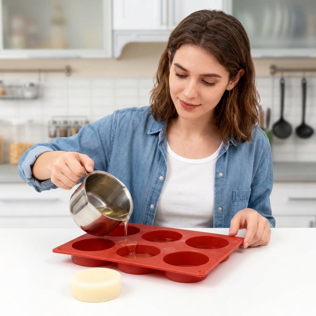 Round Silicone Soap Mold DIY H - огляд і ціна Soap Making Things